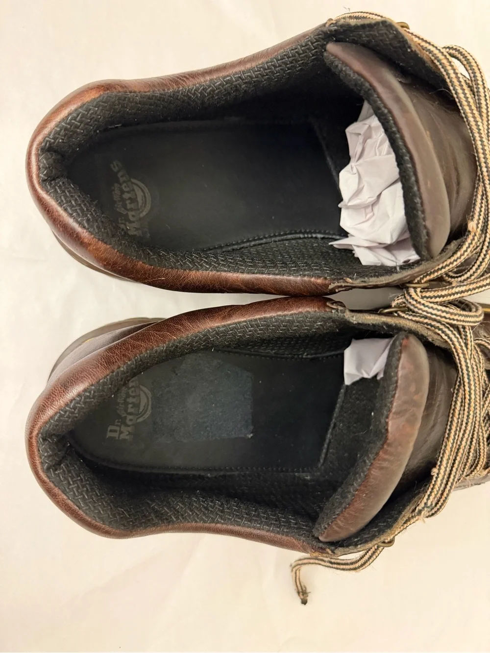Vintage 1990’s Dr. Martens Brown Leather Lug Sole Lace-Up shoes Sz 15